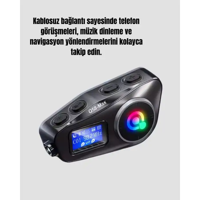 Bluetooth Kask Kulaklığı 500 Metre Interkom Desteği