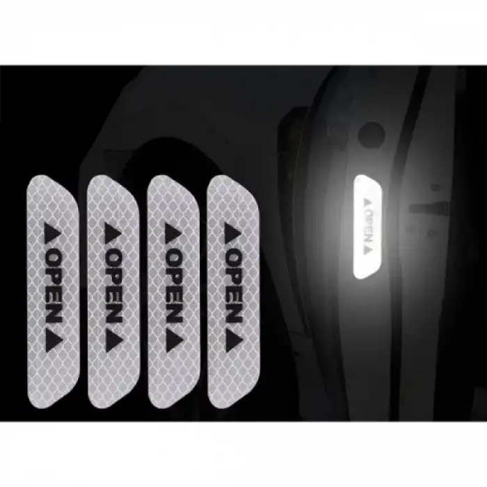 Kapı Stickerı Open Uyarılı 1 Adet (Araç Model)