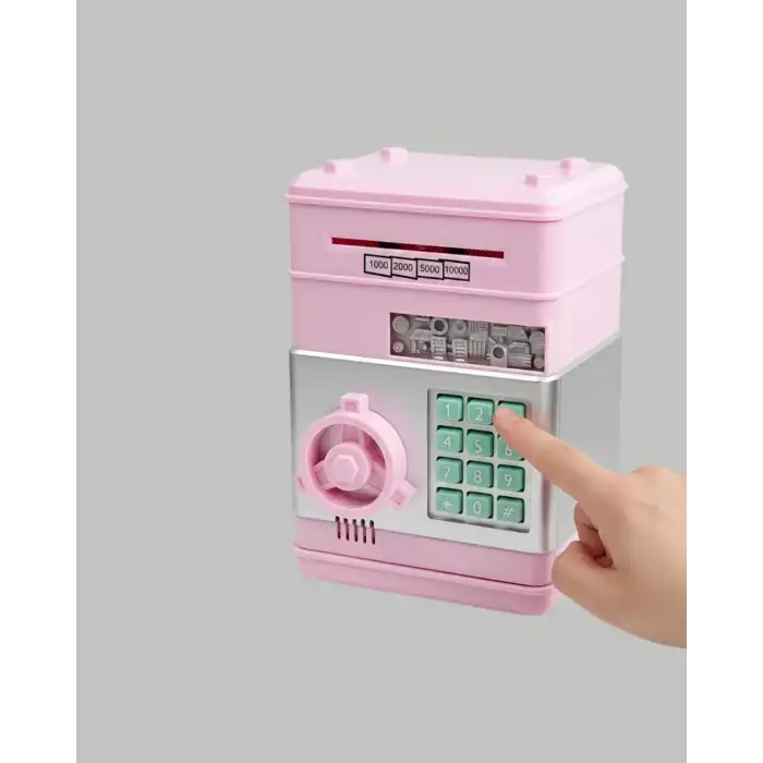 Eğitici Elektronik Kumbara Pembe Renkli 1 Adet
