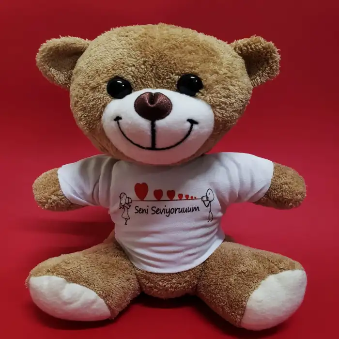 23 cm Atkılı Peluş Ayıcık Karışık Renkli