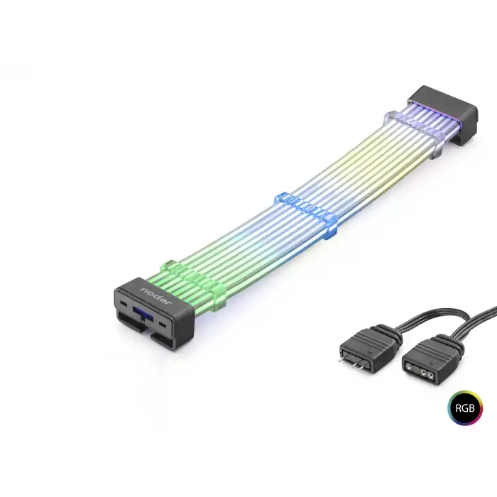 Bükülebilir Siyah ARGB Işıklı Light Board 28 Pin