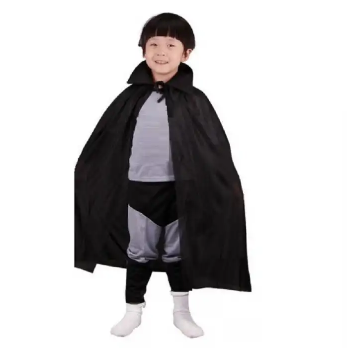 Pelerin Siyah Renk Yakalı Çocuk 90 cm