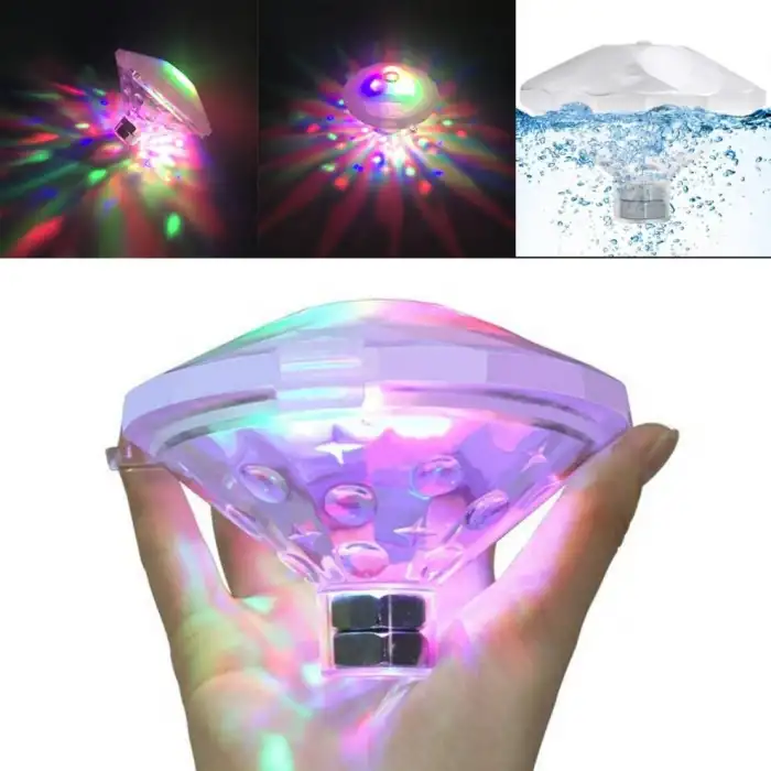8.5 cm 1 Adet Sualtı Gece Lambası Banyo Yüzme Havuz Led Aydınlatma