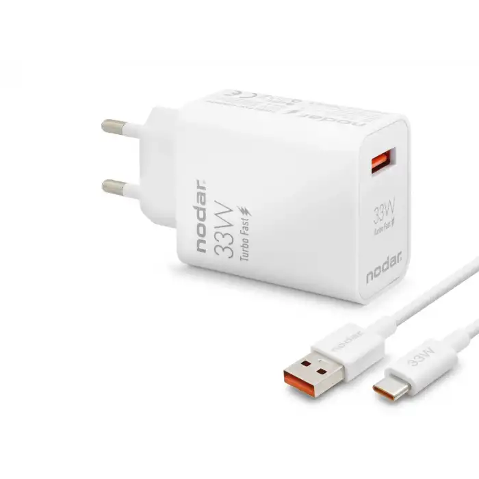 Adaptör Type C Hızlı Şarj Seti 33W Usb lü Beyaz