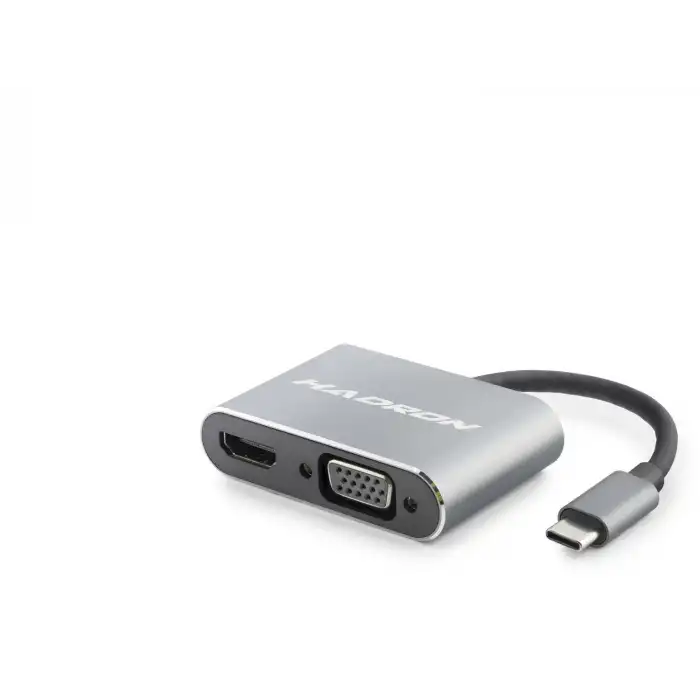 Type C Hub Hdmi 4K Vga 2 Port Gri