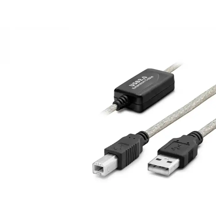 Uzun Mesafe USB Printer Kablosu 10 M - Siyah