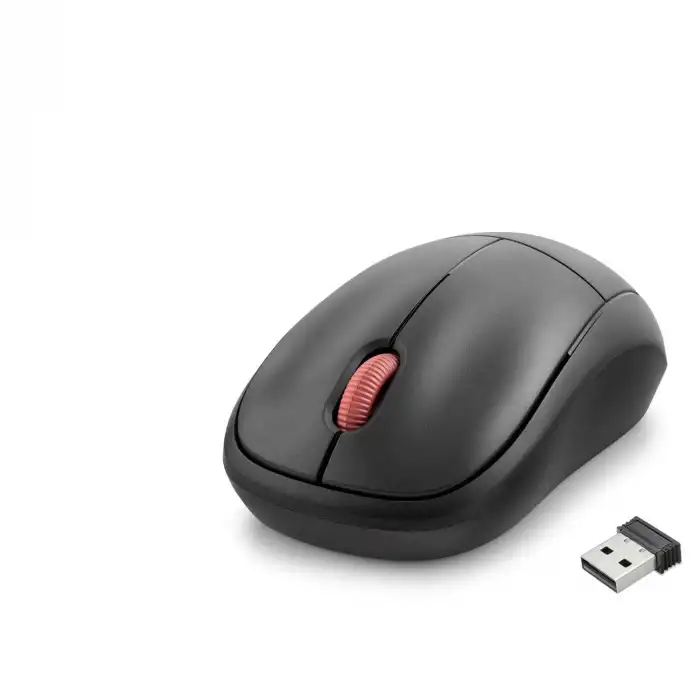 Kablosuz Siyah Mouse Ergonomik Tasarım ile