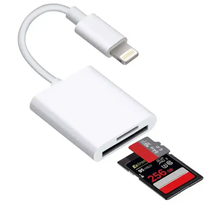 Kompakt Lightning Kart Okuyucu SD ve MicroSD Desteği