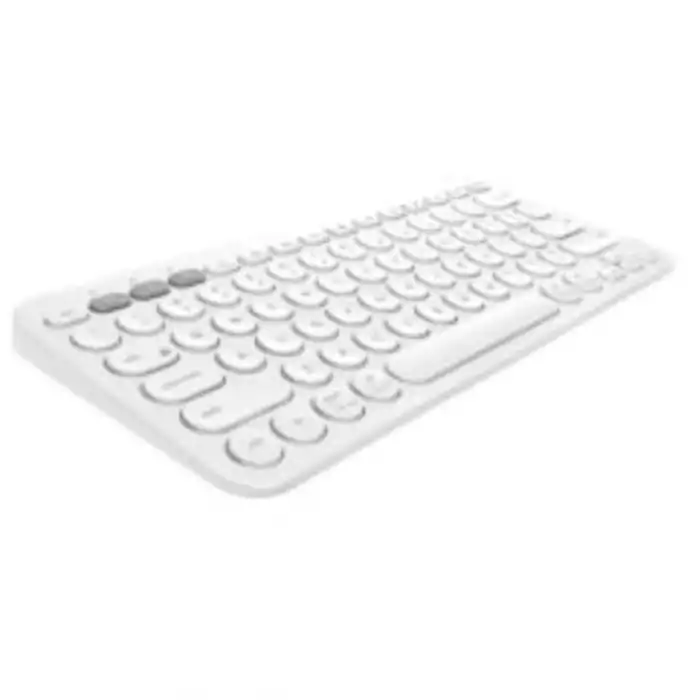 Ergonomik Beyaz Bluetooth Klavye K380 Şarj Edilebilir
