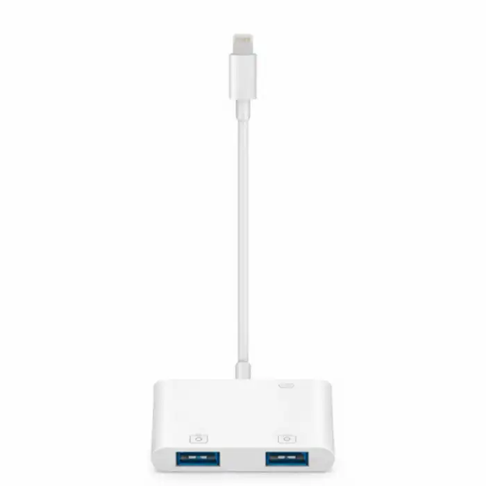 Kompakt Lightning ve USB Adaptörü 2 Adet USB Bağlantı