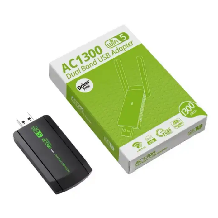 Kompakt USB Adaptör 1300 Mbps Hızında İnternet Bağlantısı