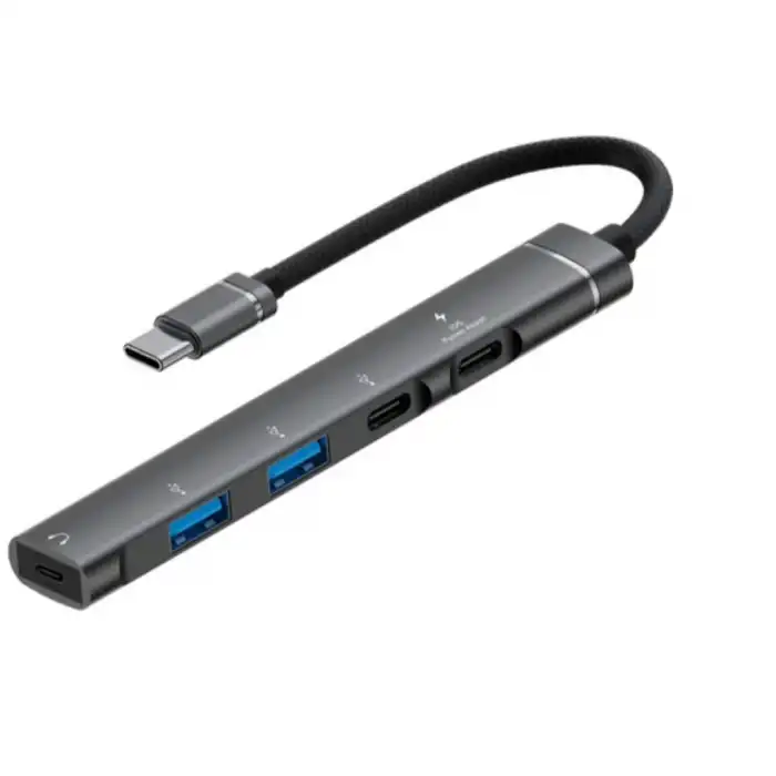 Kompakt 5li Type-C Hub HDMI USB SD Kart Okuyucu
