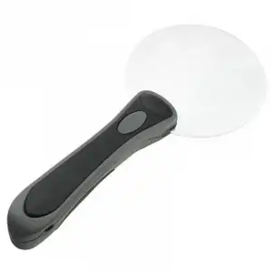 90Mm Ölçülü 2 Led Işıklı 2.5X Okuma Büyüteç