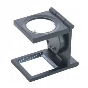 Cam 25x25 Mm Full Çelik Kaplı Katlamalı Büyüteç B