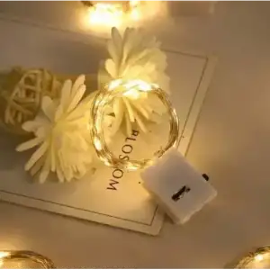 Beyaz Işık 2m Pilli Peri Led Dekoratif