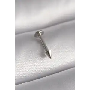 Piercing Çelik Gümüş Renk Çivi Model