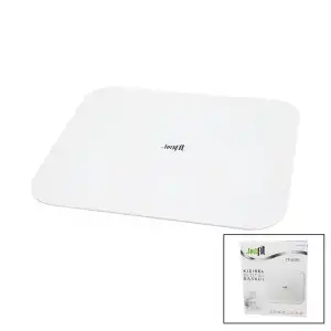Dijital Baskül Terazi 180kg Soft Beyaz Cam Zemin LED Ekran
