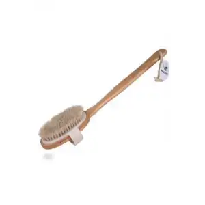 40 cm Deri At Kılı Banyo Fırçası Saplı