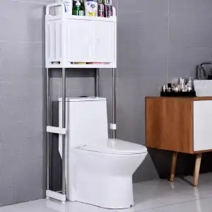 Paslanmaz çelik Plastik Banyo Düzenleyici Raf Dolabı