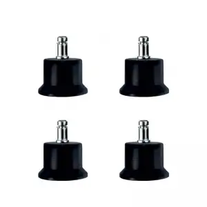 50MM Ölçülü Bekleme Ayak Geçmeli Pimli Siyah 11MM 4 Adet