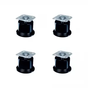 50MM Ölçülü Bekleme Ayak Tablalı Siyah 4 Adet