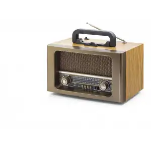 Hoparlör Bluetooth Nostaljik Fm Kumandalı 31 X 17.7 X 19.9 Cm NS6670BT