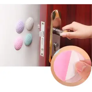 Kullanıma Uygun Çok Amaçlı Silikon Kapı Duvar Koruyucu Tampon 4lü Paket