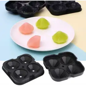 5 cm 1 adet Silikon Elmas Şekilli Buz Yapma Kalıbı
