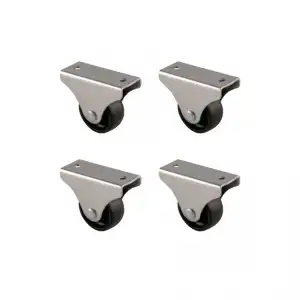 Teker Furç Sabit 32MM Siyah 4 Adet