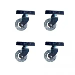 Teker Furç Uzun Sunta Bilyalı 20x50 Şeffaf 18MM 4 Adet