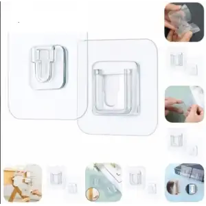 Kullanıma Uygun Geçmeli Klips Eşya Sabitleme Askısı 10lu Set