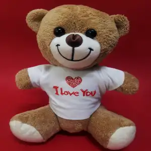 25 Cm I Love You Tişörtlü Ayı