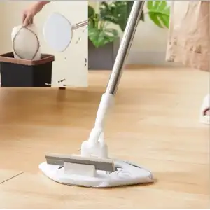 Ahşap Islak Mendil Uyumlu Pratik Çek Çekli Mop