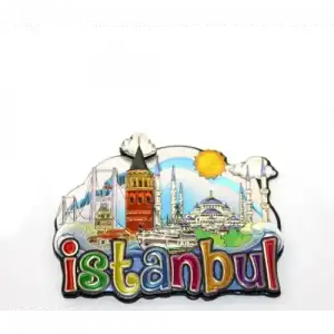 Temalı Buzdolabı Magneti 9 cm (İstanbul Model)