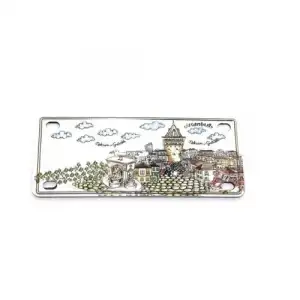 Dekoratif İstanbul Temalı Magnet 12x5 cm