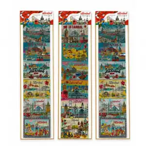 Temalı Silikon Magnet 6lı Set (İstanbul Model)