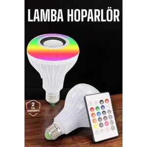 Estetik Kablosuz Bluetooth Hoparlör 1 Adet Led Lamba