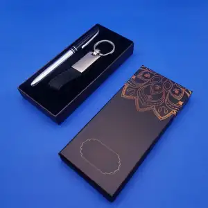 17 Cm Metal Deri Kalem Anahtarlık Set