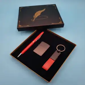 Çakmak Kırmızı Anahtarlık Ve Touchpen Kalem