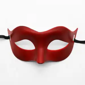 Maske Kırmızı Renk Masquerade Kostüm Partisi Venedik Balo si