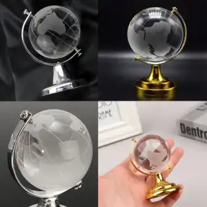 9 Cm Kristal Cam Dünya Orta Boy