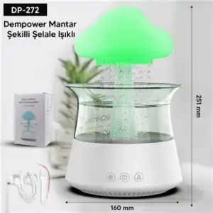 Fütüristik Mantar Figürlü Şelale Tütsülük 1 Adet