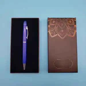 17 Cm Metal Kalem Mavi