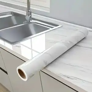 5 Metre Ölçülü Mermer Desenli Kaplama Kağıdı
