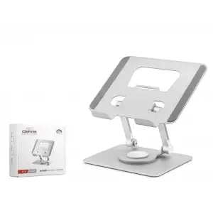Derece Dönebilen Kompakt Tablet Ve Laptop Standi Silver