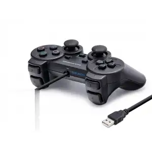 Pc Uyumlu Kablolu Usb Gamepad Oyun Kolu Siyah