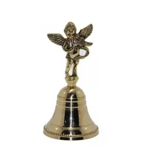 El Çanı 15x8 cm Dekoratif Aksesuar (Pirinç Model)