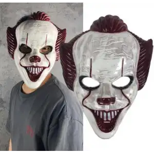 Maske Plastik Joker Maskesi Killer Palyaço si