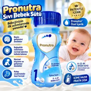 Sıvı Bebek Sütü 200 ml Pronutra Besleyici Formül