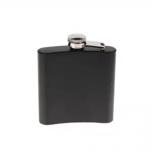 Siyah 9 oz Çelik Cep İçki Kanyak Matarası Çeşidi